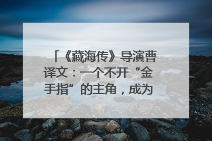 《藏海传》导演曹译文：一个不开“金手指”的主角，成为苍生守护者