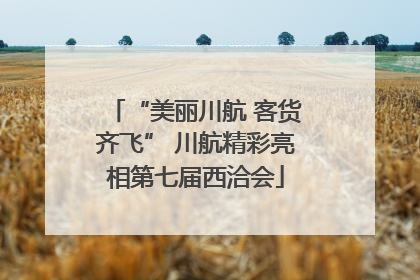 “美丽川航 客货齐飞” 川航精彩亮相第七届西洽会