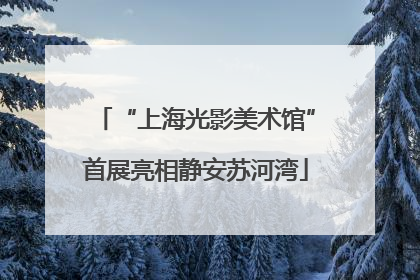 “上海光影美术馆”首展亮相静安苏河湾