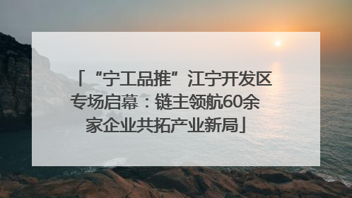 “宁工品推”江宁开发区专场启幕：链主领航60余家企业共拓产业新局