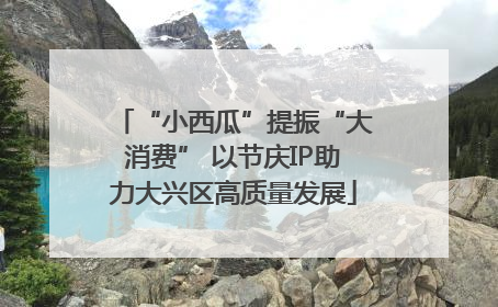 “小西瓜”提振“大消费” 以节庆IP助力大兴区高质量发展