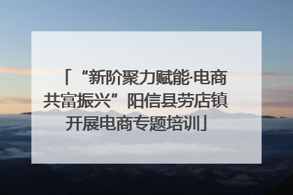 “新阶聚力赋能·电商共富振兴”阳信县劳店镇开展电商专题培训