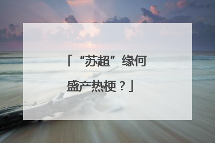 “苏超”缘何盛产热梗？