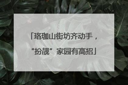 珞珈山街坊齐动手，“扮靓”家园有高招