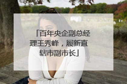 百年央企副总经理王秀峰，履新直辖市副市长
