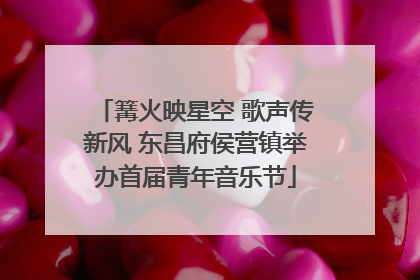 篝火映星空 歌声传新风 东昌府侯营镇举办首届青年音乐节