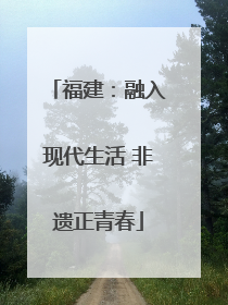 福建：融入现代生活 非遗正青春