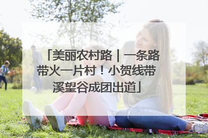 美丽农村路｜一条路带火一片村！小贺线带溪望谷成团出道
