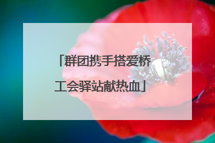 群团携手搭爱桥 工会驿站献热血