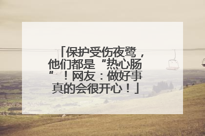 保护受伤夜鹭，他们都是“热心肠”！网友：做好事真的会很开心！