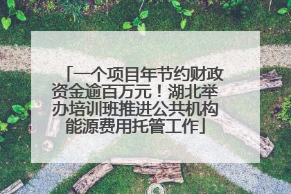 一个项目年节约财政资金逾百万元！湖北举办培训班推进公共机构能源费用托管工作