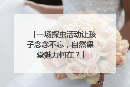 一场探虫活动让孩子念念不忘，自然课堂魅力何在？