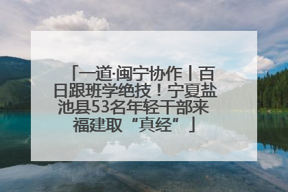 一道·闽宁协作丨百日跟班学绝技！宁夏盐池县53名年轻干部来福建取“真经”