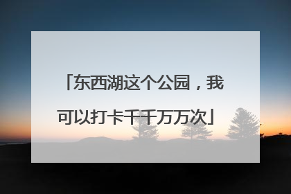 东西湖这个公园，我可以打卡千千万万次