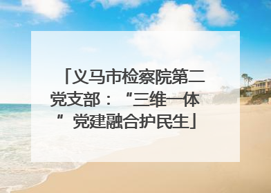 义马市检察院第二党支部：“三维一体”党建融合护民生