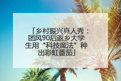 乡村振兴真人秀：团风90后返乡大学生用“科技魔法”种出彩虹番茄