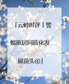 云岭时评丨警惕旅居同质化发展苗头④