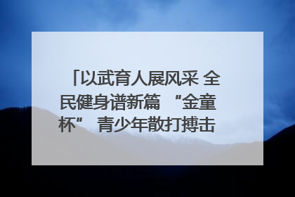 以武育人展风采 全民健身谱新篇 “金童杯” 青少年散打搏击邀请赛圆满落幕