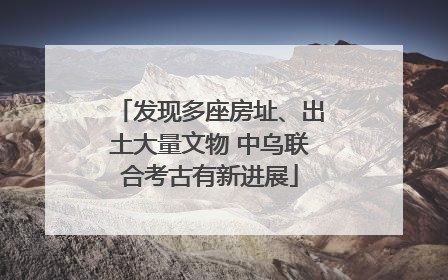 发现多座房址、出土大量文物 中乌联合考古有新进展