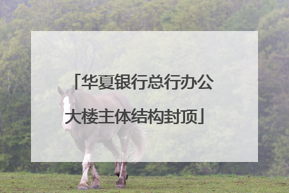 华夏银行总行办公大楼主体结构封顶