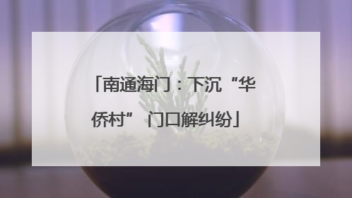 南通海门：下沉“华侨村” 门口解纠纷