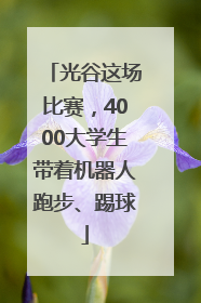 光谷这场比赛，4000大学生带着机器人跑步、踢球