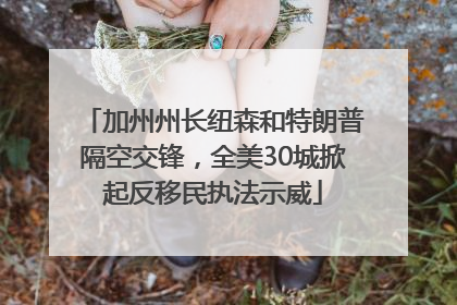 加州州长纽森和特朗普隔空交锋，全美30城掀起反移民执法示威