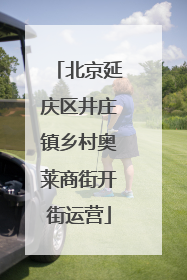 北京延庆区井庄镇乡村奥莱商街开街运营