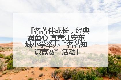 名著伴成长，经典润童心 宜宾江安东城小学举办“名著知识竞赛”活动
