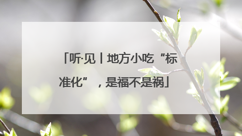听·见丨地方小吃“标准化”，是福不是祸