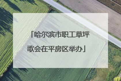 哈尔滨市职工草坪歌会在平房区举办