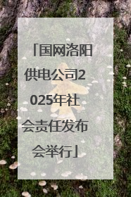 国网洛阳供电公司2025年社会责任发布会举行