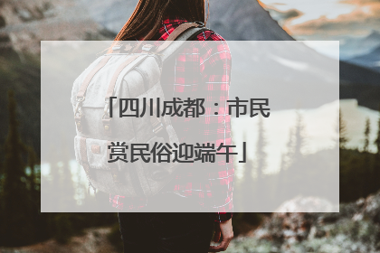 四川成都：市民赏民俗迎端午