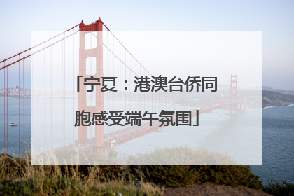 宁夏：港澳台侨同胞感受端午氛围