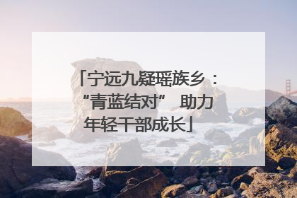 宁远九疑瑶族乡：“青蓝结对” 助力年轻干部成长