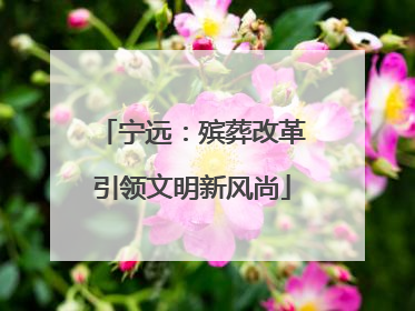 宁远：殡葬改革引领文明新风尚