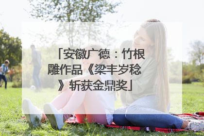 安徽广德：竹根雕作品《梁丰岁稔》斩获金鼎奖