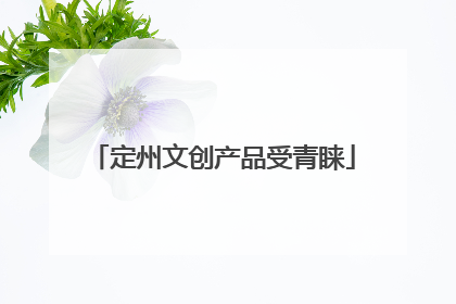 定州文创产品受青睐