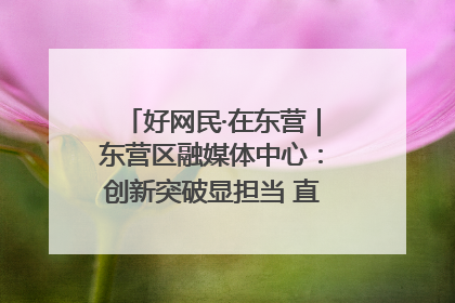 好网民·在东营｜东营区融媒体中心：创新突破显担当 直播赋能谱华章