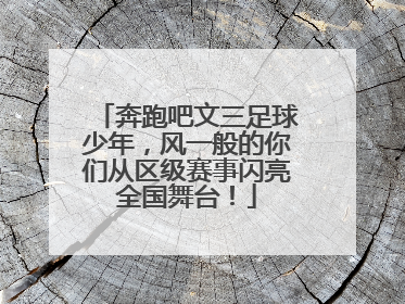 奔跑吧文三足球少年，风一般的你们从区级赛事闪亮全国舞台！