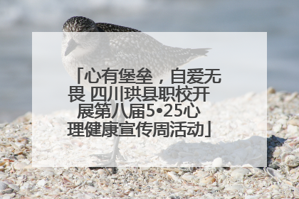 心有堡垒，自爱无畏 四川珙县职校开展第八届5•25心理健康宣传周活动