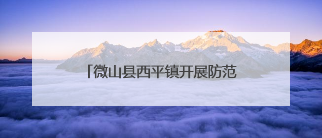 微山县西平镇开展防范涉农非法金融宣传活动