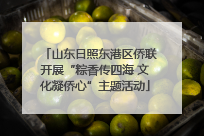 山东日照东港区侨联开展“粽香传四海 文化凝侨心”主题活动