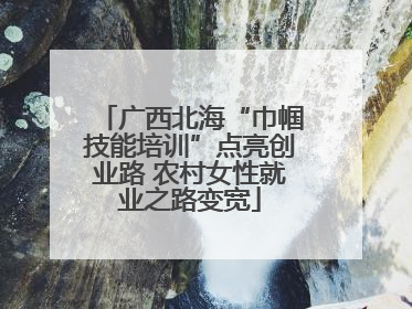 广西北海“巾帼技能培训”点亮创业路 农村女性就业之路变宽
