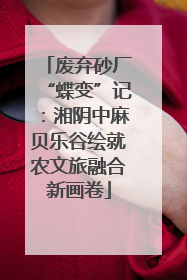 废弃砂厂“蝶变”记：湘阴中麻贝乐谷绘就农文旅融合新画卷