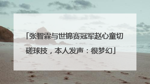 张智霖与世锦赛冠军赵心童切磋球技，本人发声：很梦幻