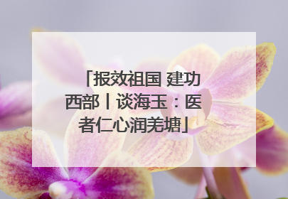 报效祖国 建功西部丨谈海玉：医者仁心润羌塘