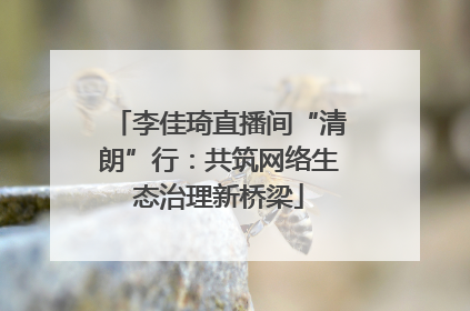 李佳琦直播间“清朗”行：共筑网络生态治理新桥梁