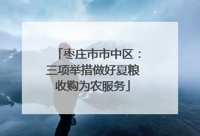 枣庄市市中区：三项举措做好夏粮收购为农服务