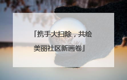 携手大扫除，共绘美丽社区新画卷